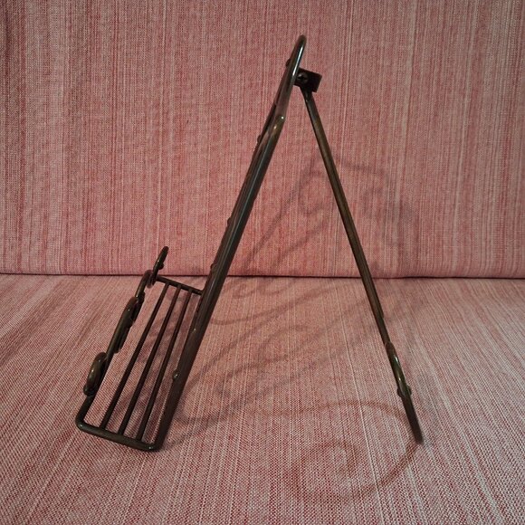 Princess House Metal Cookbook Holder Meridian Book Stand Photo Display 5271 - Picture 4 of 9